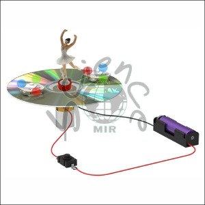 뉴 전동 자이로 팽이 CD 위의 발레리나(일반형/LED형)